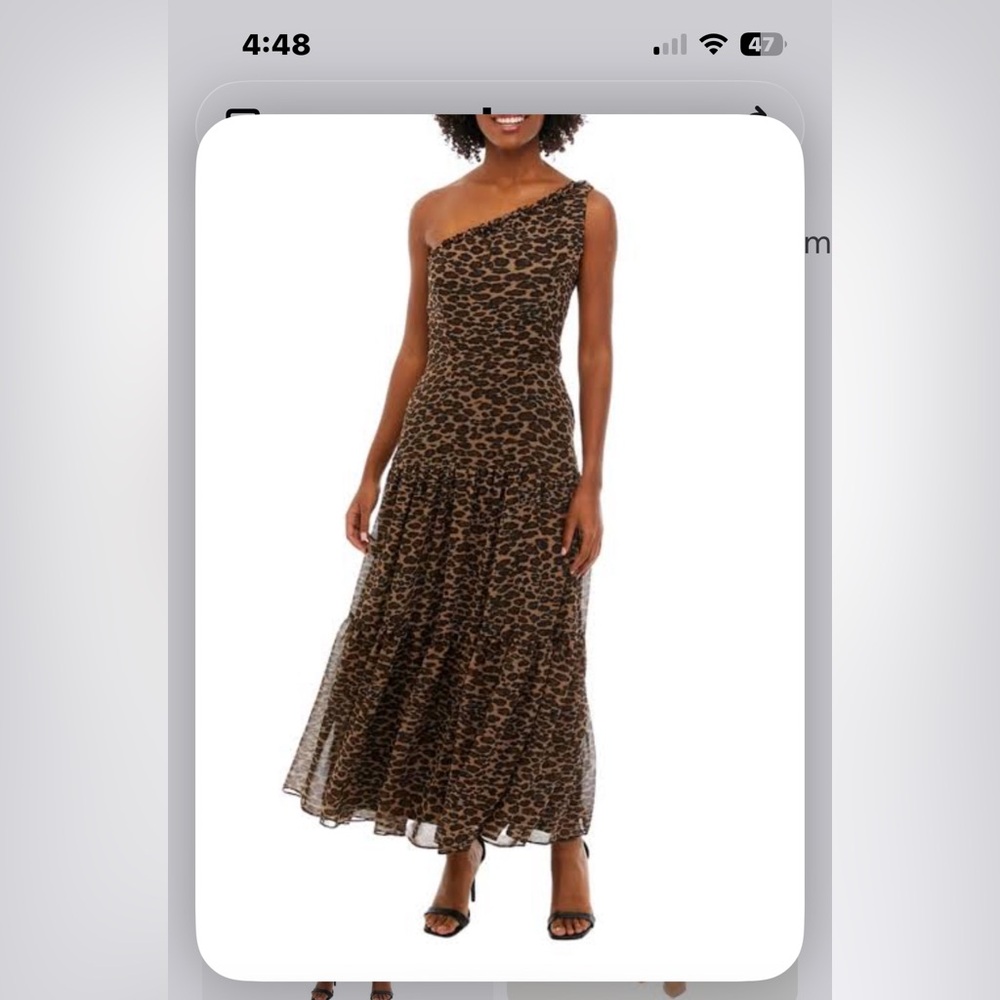 Taylor Leopard Print Cowl Neck Maxi Dress - Brown & Black